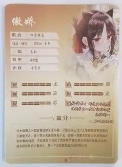 Kaguya Shinomiya Impact Goddess Story The Sea of Stars Waifu Card - Image 2