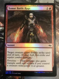 1x Foil Temur Battle Rage Fate Reforged LP MTG Magic the Gathering x1 MKE - Image 1