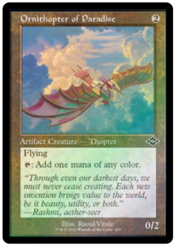 MTG Ornithopter of Paradise (430) FOIL RETRO Modern Horizons 2 MH2 NM - Image 1