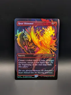 MTG - Heat Shimmer - FOIL BORDERLESS - Sorcery - ECL SPG #137 - Mythic - Image 1