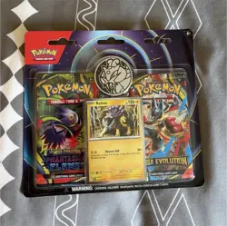 Pokemon Mega Evolution Phantasma Flame Booster Pack 2x Raikou Promo Card - Image 1