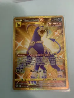 Shiny Houndoom - 179/163 - Pokemon Battle Styles - Secret Rare Gold Card - NM - Image 1