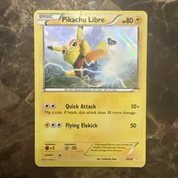 POKEMON PIKACHU LIBRE 30/30 HOLO XY TRAINER KIT HP-DMG - Image 1