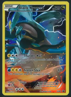 Black Kyurem XY80 Black Star Promo Pokemon XY Lightly Played - Image 1