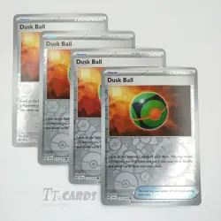 Dusk Ball 175/191 REVERSE HOLO x4 Playset 4x Pokemon SV Surging Sparks SSP - Image 1