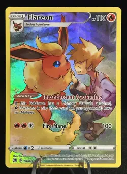 Flareon TG01/TG30 Ultra Rare SWSH09: Brilliant Stars Trainer Gallery Pokemon TC - Image 1
