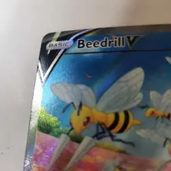 Pokemon TCG Holo BEEDRILL V 161/189 ALTERNATE F Art (Astral Radiance) ULTRA RARE - Image 2