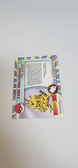 2000 Topps Pokemon Series 3 Foil #125 Electabuzz TV Animation 1st Edition - Image 3