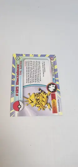 2000 Topps Pokemon Series 3 Foil #125 Electabuzz TV Animation 1st Edition - Image 4
