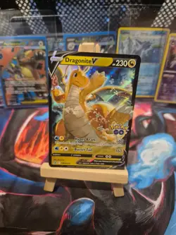 Pokemon TCG Dragonite V SWSH235 Black Star Promo Holo Card Near Mint Condition - Image 2