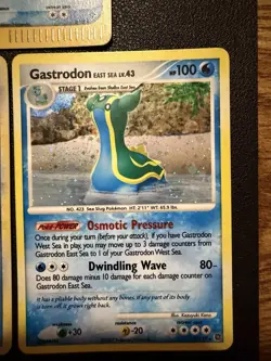 Pokemon Reverse Holo Lot Crawdaunt Quagsire Gastrodon Sea Vintage DP / E-Reader - Image 4