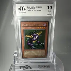 BCCG 10 Mint Or Better Cannon Soldier MRD-106 RARE Yugioh Card 2002 Unlim - Image 1