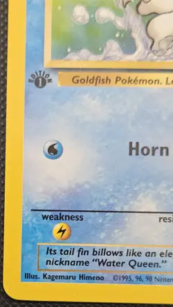 Near Mint - Vintage Pokemon TCG Jungle Goldeen 1st Edition Common Card #53/64 - Image 5