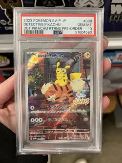 Detective Pikachu PSA 10 Pokemon Card Japanese Promo - Image 1