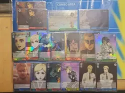 Weiss Schwarz Attack On Titan Final Season Card Lot SR RRR TD Supply Set NM - Image 1