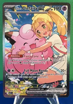 Pokemon TCG Lillie's Clefairy EX 280/217 Ascended Heroes SIR Secret - Near Mint - Image 1