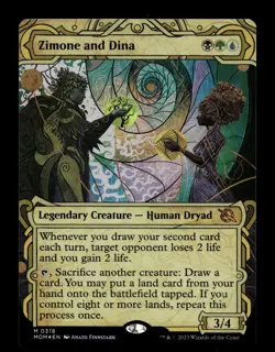 Zimone and Dina (Showcase) 318 Foil M March of the Machine - Image 1