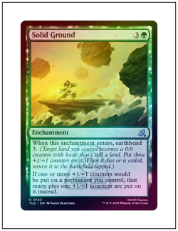 1x Solid Ground, Foil, Magic MTG NM - Image 1