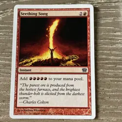 MTG Magic Seething Song 9th Edition NM MTG Magic: The Gathering - Image 1