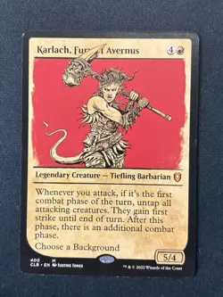 Karlach, Fury Of Avernus 400 Battle for Baldur's Gate CLB Mythic MTG 2022 - Image 1