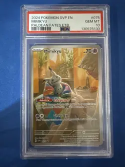 Pokemon Mimikyu TCG Scarlet & Violet Paldea Evolved SVP075 Holo Promo PSA 10 - Image 1