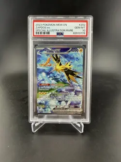 PSA 10 Zapdos ex 202/165 Pokemon Scarlet & Violet 151 Special Illustration Rare - Image 1