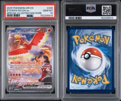 2025 POKEMON DRI EN-DESTINED RIVALS #230 ETHAN'S HO-OH EX PSA 10 - Image 3