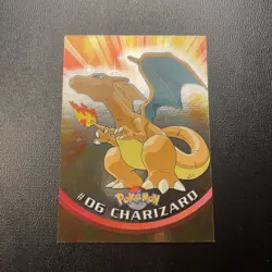 1999 Topps #06 Charizard Holo Foil TV Animation Series 1 Pokemon Card NM - Image 1