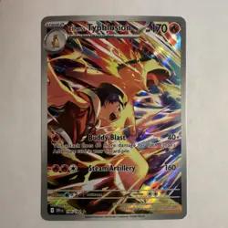 Pokemon Ethan's Typhlosion 190/182 Destined Rivals Full Art Holo 170 HP Rare - Image 1