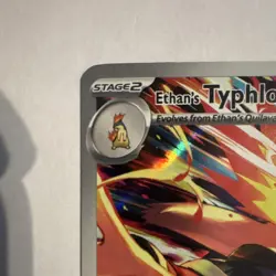 Pokemon Ethan's Typhlosion 190/182 Destined Rivals Full Art Holo 170 HP Rare - Image 4