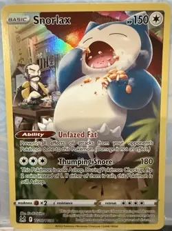Snorlax TG10/TG30 Lost Origin Trainer Gallery Holo Pokemon TCG NM - Image 1