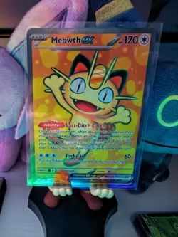 Pokemon TCG Meowth ex Full Art 107/088 Mega Evolutions Perfect order - Image 1