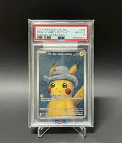 Pokemon Pikachu with Grey Felt Hat Van Gogh 085 SV Promo PSA 10 - Image 1