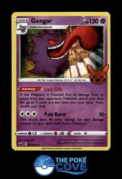 Gengar 057/198 | Chilling Reign Holo | Pokemon Rare Holo | NM - Image 1