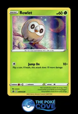 Rowlet SWSH220 | Sword & Shield Promo Holo | Pokemon Promo Holo | NM - Image 1