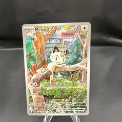 Pokemon TCG Meowth Phantasmal flames illustration rare 106/094 - Image 1