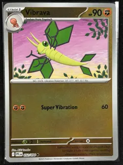 Pokemon - Vibrava 052/094 - Phantasmal Flames Reverse Holo - NM - Image 1