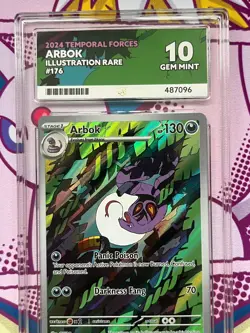 Pokemon TCG - Arbok 176/162 - Temporal Forces IR - Graded - ACE 10 - Image 2