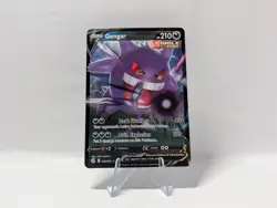 Pokemon Gengar V Ultra Rare Single Strike Holo 156/264 Fusion Strike 210 HP - Image 1