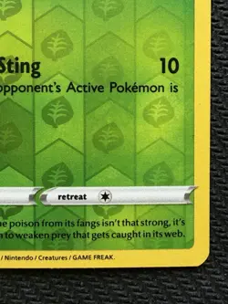 Spinarak (Peelable Ditto) UNPEELED 006/078 Pokemon GO Reverse Holo NM - Image 5
