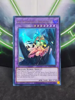Yugioh Dark Magician Girl the Dragon Knight DLCS-EN006 Ultra Rare 1st Edition NM - Image 1