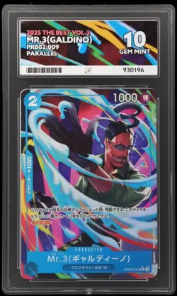 Mr.3 Galdino PRB02-009 Parallel The Best Vol.2 2025 One Piece Card Game ACE 10 - Image 1