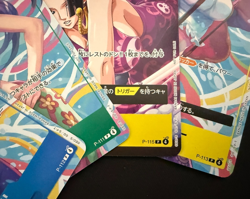 One Piece Card Game TCG Boa Hancock Nami Nico Robin Bandai Japan V-Jump Version - Image 3