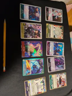 One Piece TCG Japanese Lot Of 10 Cards Mixed Rares, Leader, Alt Art - Image 1