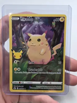 Pokemon TCG Celebrations Pikachu Holo Card 005/025 25th Anniversary - Image 1