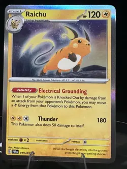 Pokemon ex V Holo Card Lot – Pikachu 028/13, Raichu 019/09, Raichu V, Pikachu - Image 3