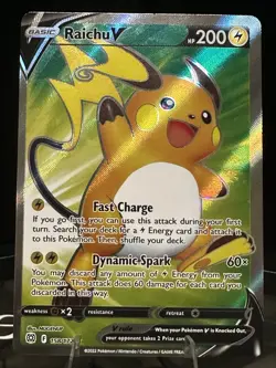 Pokemon ex V Holo Card Lot – Pikachu 028/13, Raichu 019/09, Raichu V, Pikachu - Image 5