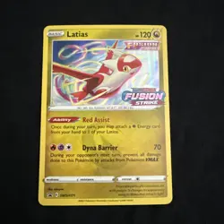 Latias SWSH171 Stamped Fusion Strike Pre Release Promo Pokemon Card NM - Image 1