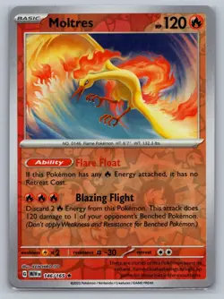 Moltres SV: Scarlet & Violet 151 #146/165 Rare,Holo Reverse Holo Pokemon Card - Image 1