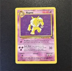 Pokemon Hypno 23/62 Fossil Rare 1999 non holo LP WOTC Wizards of the Coast Card - Image 1